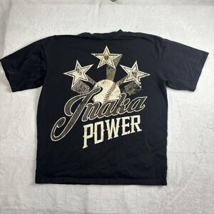 Inaka Power Baseball Stars Black SS Graphic Shirt Men's Medium